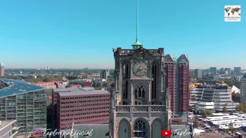 Rotterdam from drone's view