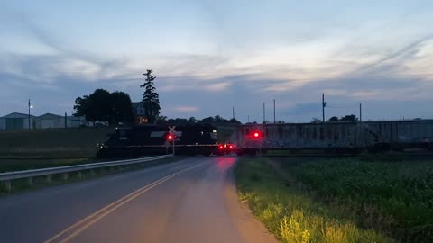 Norfolk Southern Freight Train at Kalmbach Grain Feeds in Chambersburg, Pennsylvania off I-81