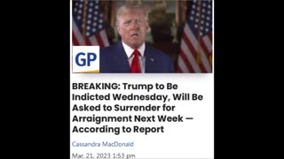Criminals planning to indict President Trump on Wednesday