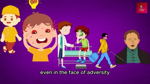 Story of Braille Invention for blind people to read. Animated story for kid