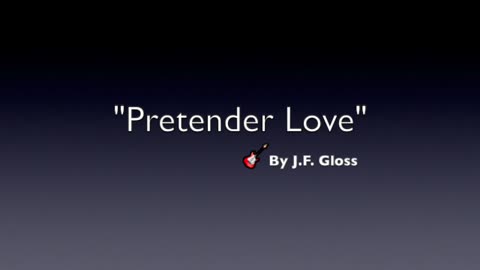 PRETENDER LOVE-GENRE 1950s ROCK & ROLL-INSTRUMENTAL BY J.F. GLOSS-OLD SKOOL ROCK