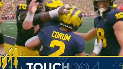 #MIchigan RB Corum with the Hat Trick