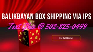 IPS Balikbayan box shipping