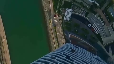Going out in Dubai, you can take the elevator, or… you can jump!