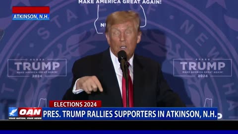 Pres. Trump Rallies Supporters In Atkinson, N.H.