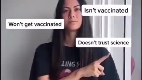 Vaccine fanatic dumps boyfriend who won't take the deep state globalist jab.. lucky guy eh?