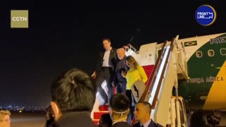 NOW - Brazil's Lula da Silva arrives in China.