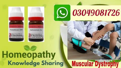 Muscular dystrophy treatment - Symptoms and causes and homeopathic medicines for muscular dystrophy