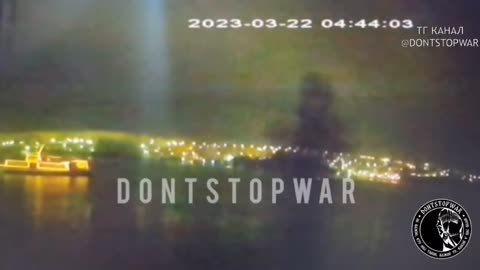 Video from Sevastopol, where two of the three kamikaze drones are clearly visible