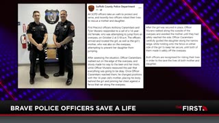 Hero Cops Save Young Girl From Fall