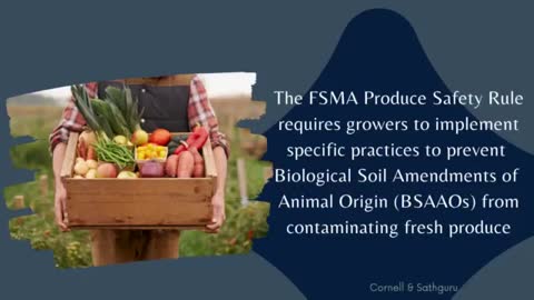 FSMA Produce Safety Rule requires growers
