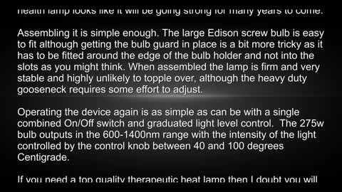 Cozion 275w Infrared Heat Lamp