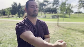 Rune peaceful punching in the park