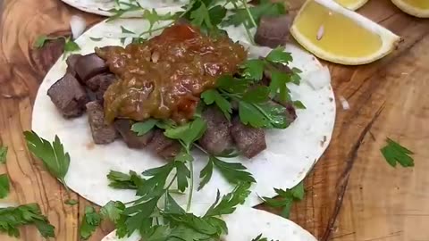 Beef Tongue Tacos