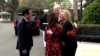 Biden welcomes Japan PM Kishida to White House