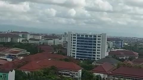 View from taman jasmine apartment, yogyakarta