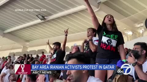 Iran protesters at World Cup say they have been followed and harassed, had signs confiscated