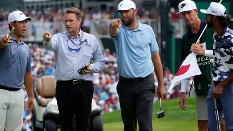 Scottie Scheffler beats Tom Kim in Travelers Championship play-off after protesters