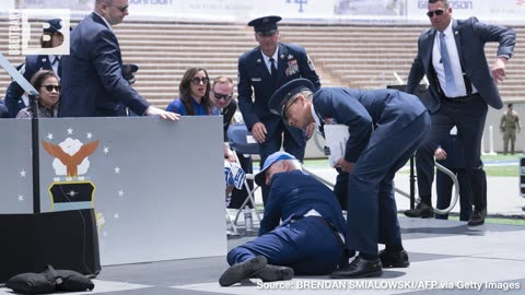 CRASH LANDING! Biden Falls at U.S. Air Force Academy Commencement