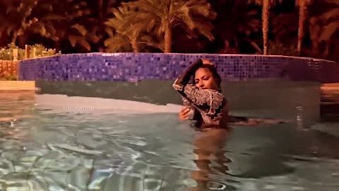 Amala Paul Enjoying in Swimming Pool Bikini Videos