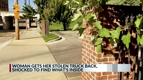 Woman gets stolen truck back, shocked to find what's inside