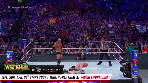 FULL MATCH - Goldberg vs. Brock Lesnar - Universal Title Match- WrestleMania 33