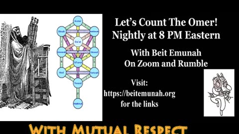 Omer Count with Rabbi Shlomo Nachman and Friends -- Evenings at 8 PM Eastern.
