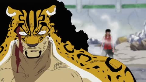 One Piece - Luffy vs Rob Lucci (Final Fight)