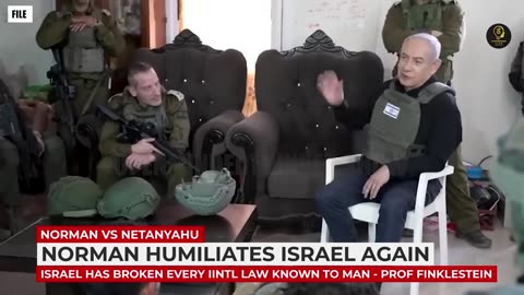 Norman Finklestein HUMILIATES Benjamin Netanyahu in Public