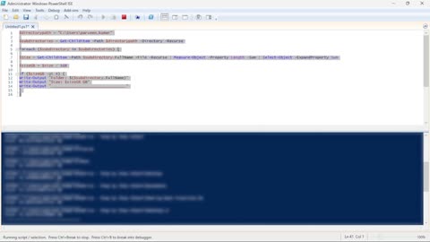 PowerShell Script to Find Large Folders in Directory