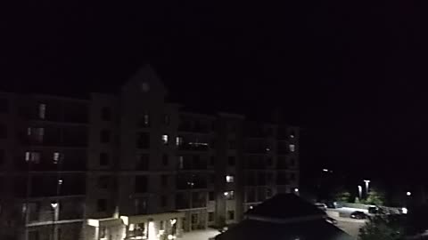 Condo balcony night view