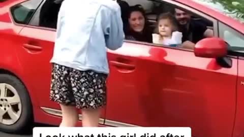 Cute baby girl epic reaction