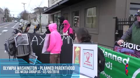 I Debate Abortion And Planned Parenthood While Standing For Free Speech At Olympia PPH