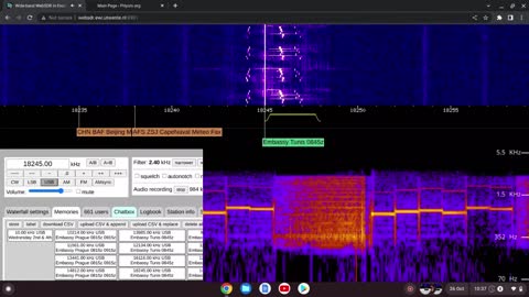 X06 134265 Moscow To Tunis 26/10/2022 0936 UTC 18245kHz (Third Alert)