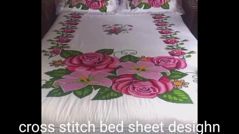Cross Stitch Bed Sheet Designs.