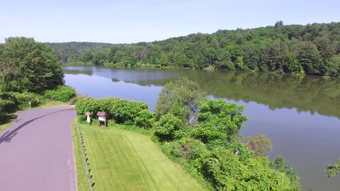 Aerial View #2 of Frances Slocum Lake in Kingston Twp Pa