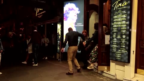 Audience mourns Tina Turner outside London theater