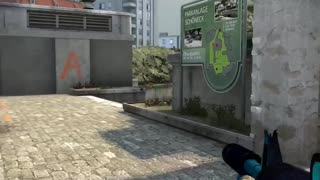 M4A1-S, 1 vs 4 clutch on Overpass. csgo