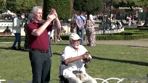 People across Turkey enjoy partial solar eclipse