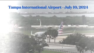Tire Blowout on Plane in Tampa