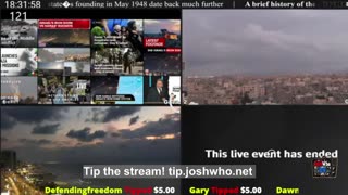 Gaza Live: Real-time HD Camera Feeds from Gaza 🌐JoshWho TV 📺| News YOUR GOV IS A LIAR 🕵️‍♂️!!! a channel for intelligent people. Expand your mind. | #SeekingTheTruth Live 24/7