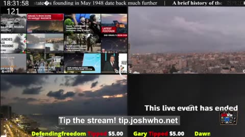 Gaza Live: Real-time HD Camera Feeds from Gaza 🌐JoshWho TV 📺| News YOUR GOV IS A LIAR 🕵️‍♂️!!! a channel for intelligent people. Expand your mind. | #SeekingTheTruth Live 24/7