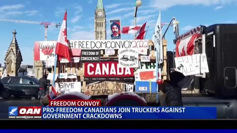 Pro-freedom Canadians join truckers against govt. crackdowns
