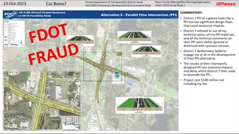 Cui Bono? Part 9 Florida DOT D7 and Pasco County unlawful misconduct and malfeasance