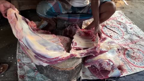 Amazing Beef Cutting Full Cow Meat Cutting