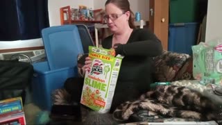 Reaction To Apple Jacks Nickelodeon Slime Cereal