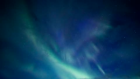 Northern Lights - Blue & Green Autora NORWAY (Timelapse)