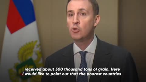 Russia is ready to donate up to 500,000 tonnes of grain to poorest countries