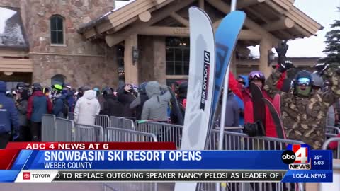 Snowbasin ski resort opens