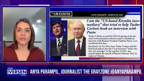 ANYA PARAMPIL - RUSSIA’S FOREIGN MINISTER COULD NOT EMAIL TUCKER CARLSON